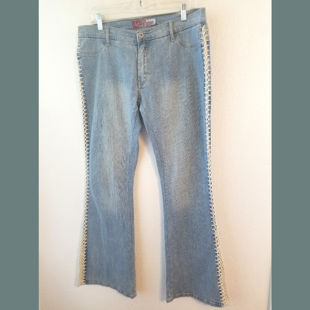 Lazer LW Crochet Side Jeans Sz 11